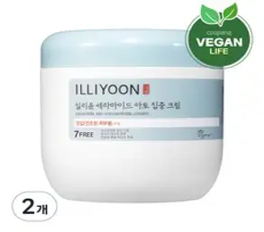 일리윤 세라마이드 아토 집중 바디크림 무향, 500ml, 2개